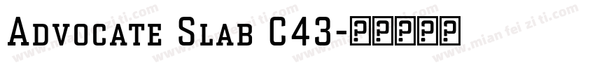 Advocate Slab C43字体转换